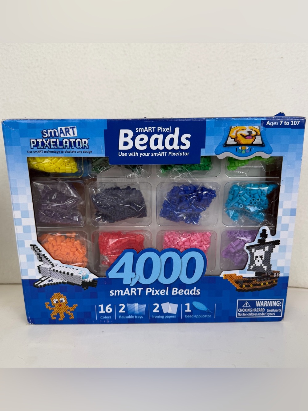 Flycatcher Smart Pixelator Large Bead Set 4000- New Opened Box